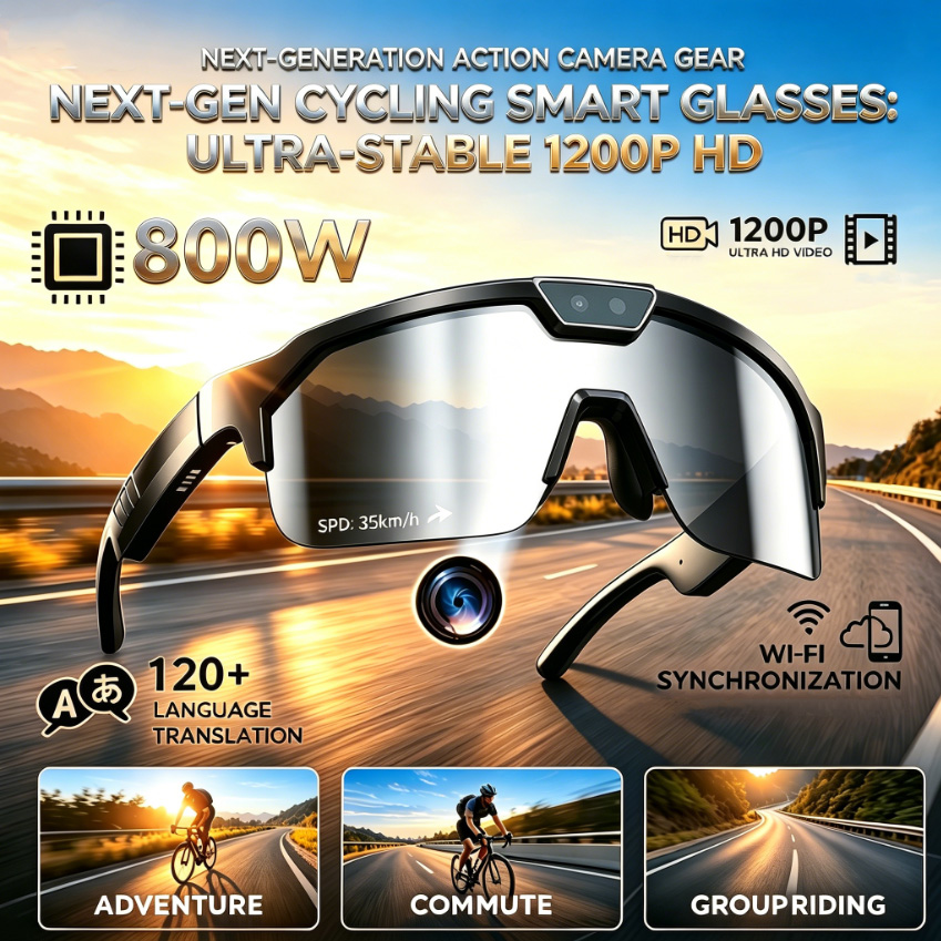 Outdoor Sport Glasses - Occhiali da Ciclismo 2026 con Fotocamera