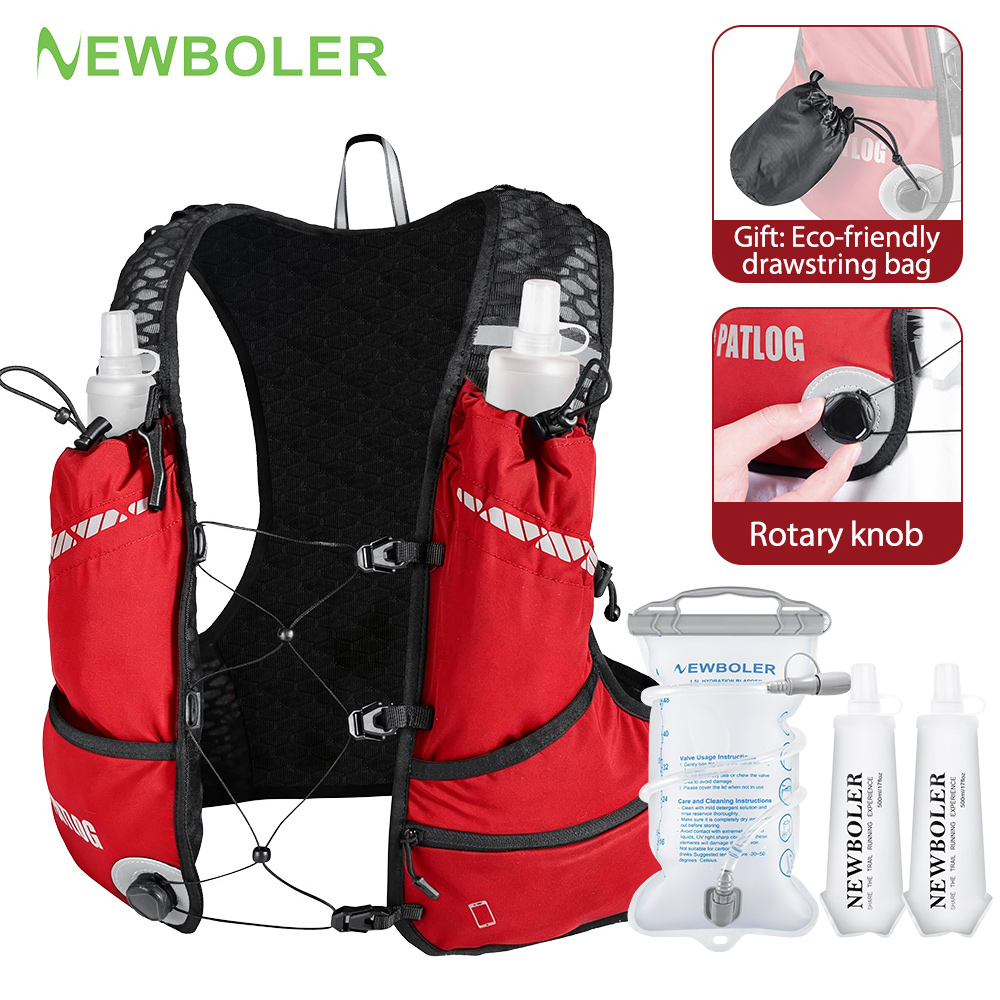 Trail Running Vest - Zaino NEWBOLER per Trail Running, Ultraleggero,
