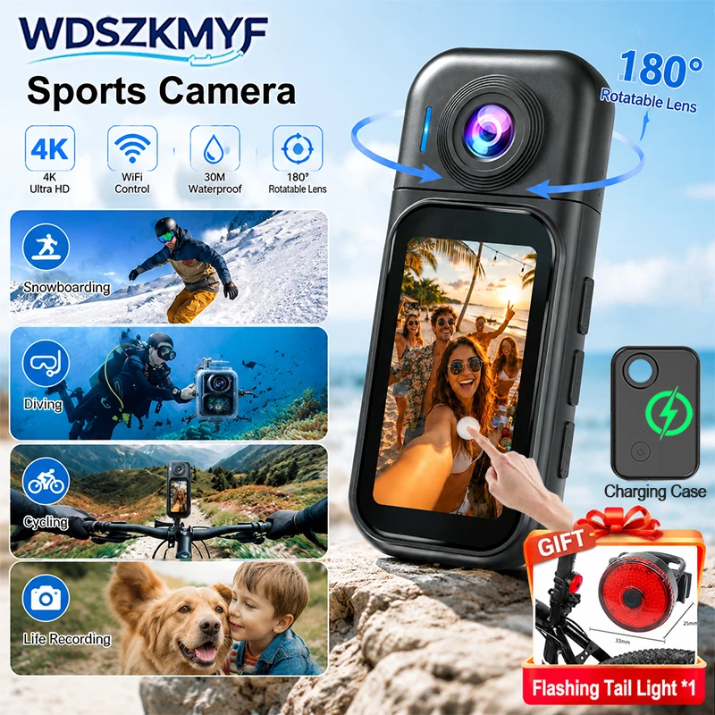 Outdoor Sport Ideas - Videocamera Sportiva HD 4K/1080P/30FPS Mini con