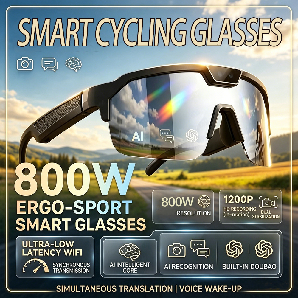 Outdoor Sport Glasses - Occhiali da Ciclismo 2026 con Fotocamera