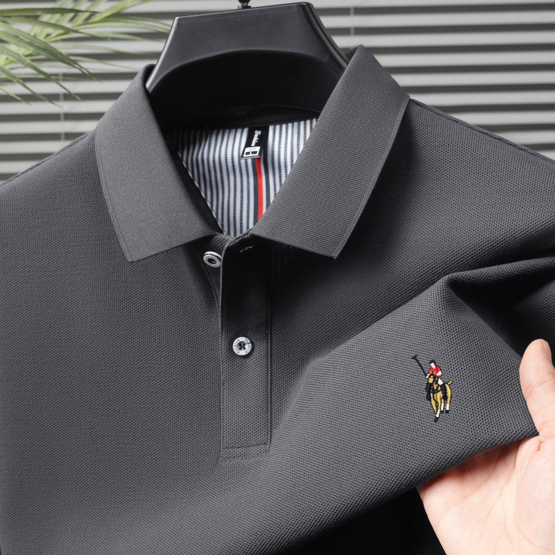 Polo Shirt Equestrian - Polo classica firmata da designer, ricamata,