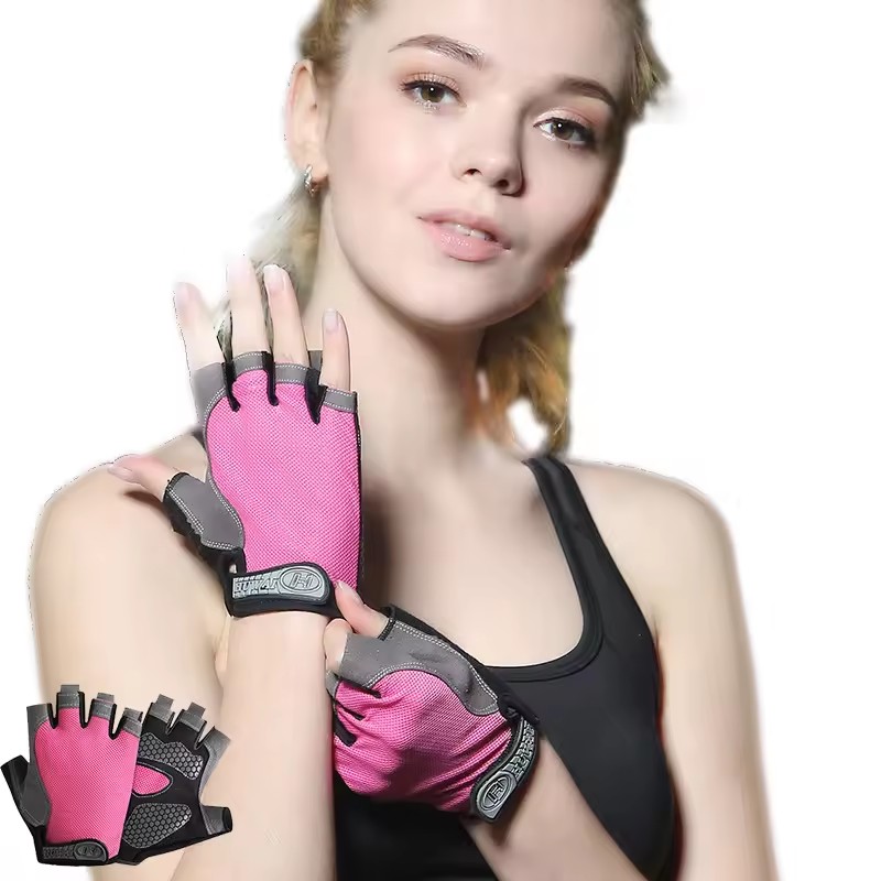 Horse Riding Glove - Guanti mezze dita antiscivolo traspiranti per