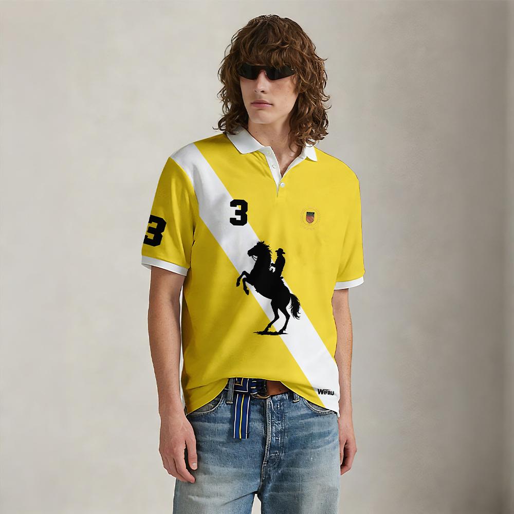 Nuova Polo a Righe Bianche e N - Polo Shirt Equestrian recensione e prezzo
