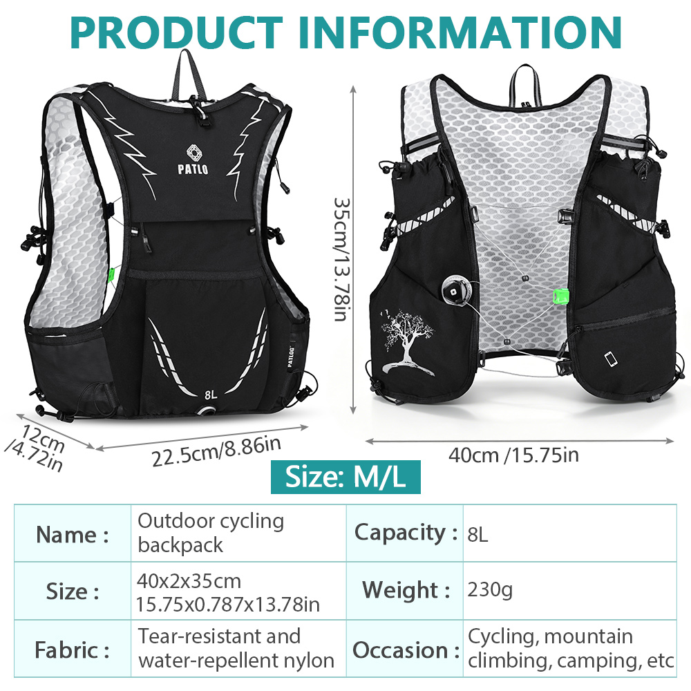 Zaino NEWBOLER 8L per Trail Ru - Trail Running Vest recensione e prezzo